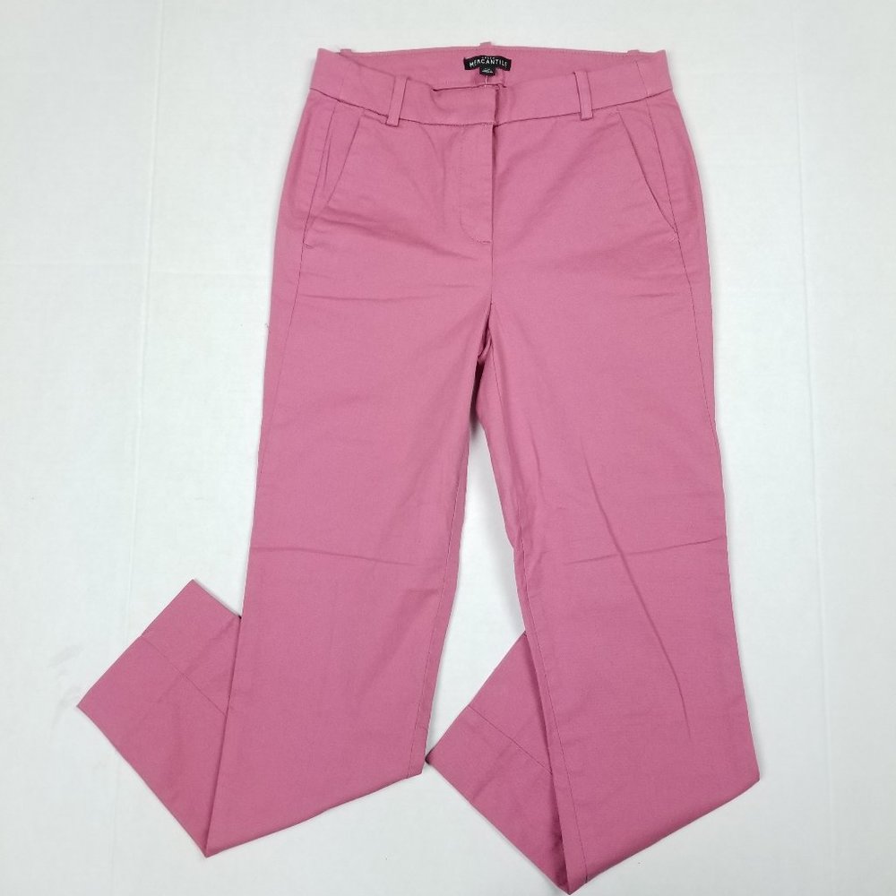 J. Crew Effortless Slim Crop Pant Pink NWT - Picture 2 of 10